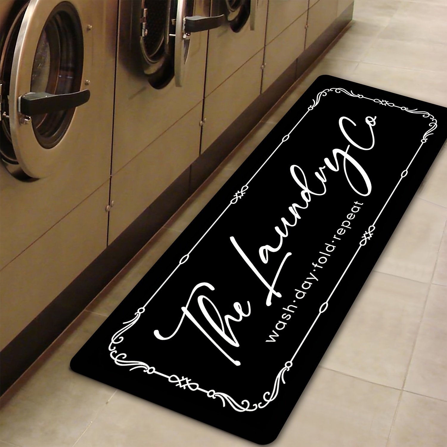 Vintage Scroll Border Laundry  - Commercial Printing Co review and price
