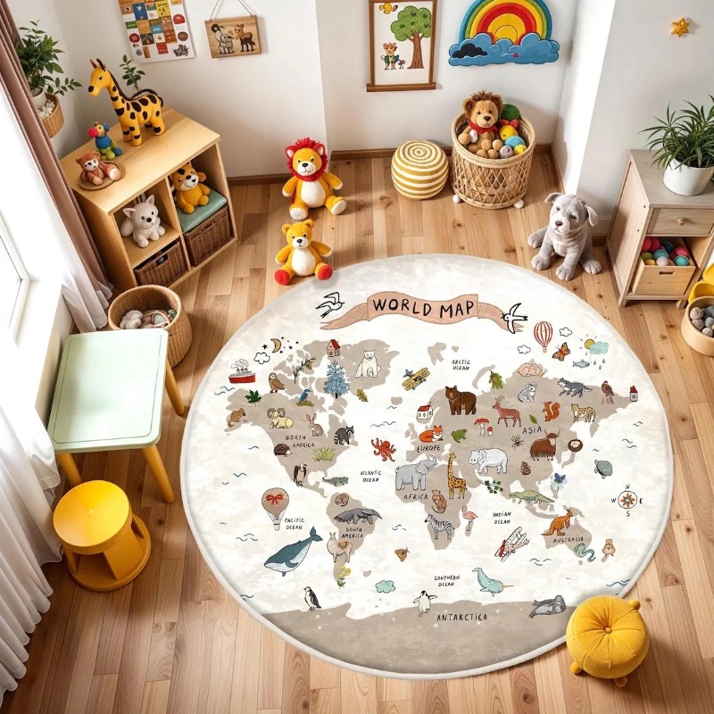  Play Round Floor Mat Animal W - Commercial Printing Machine review and price