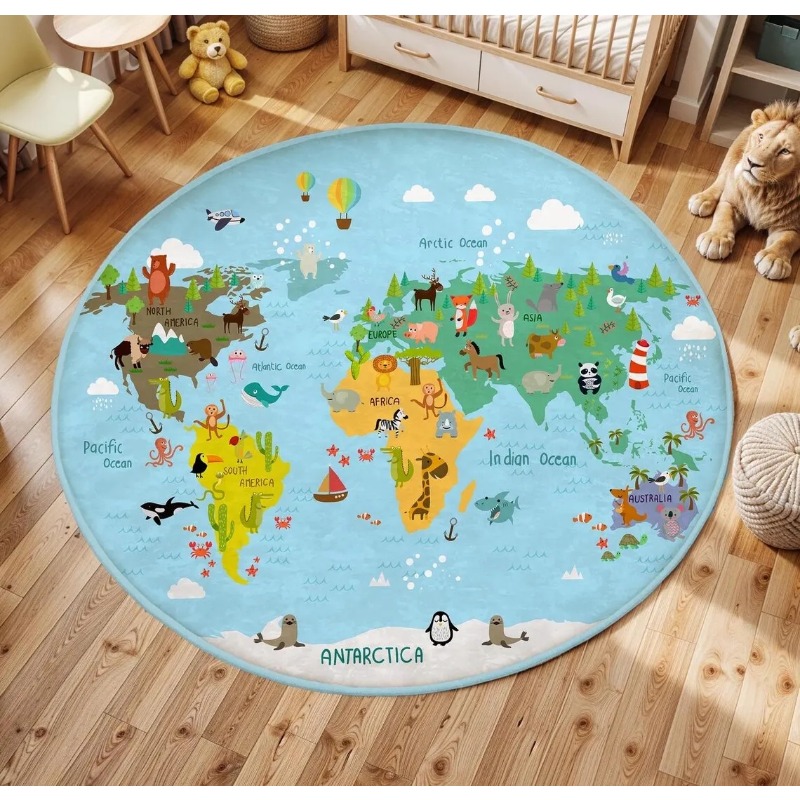  Play Round Floor Mat Animal W - Commercial Printing Machine review and price