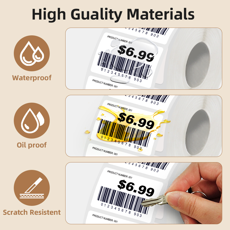 5 Rolls of White Label Sticker - Commercial Printing Machine review and price
