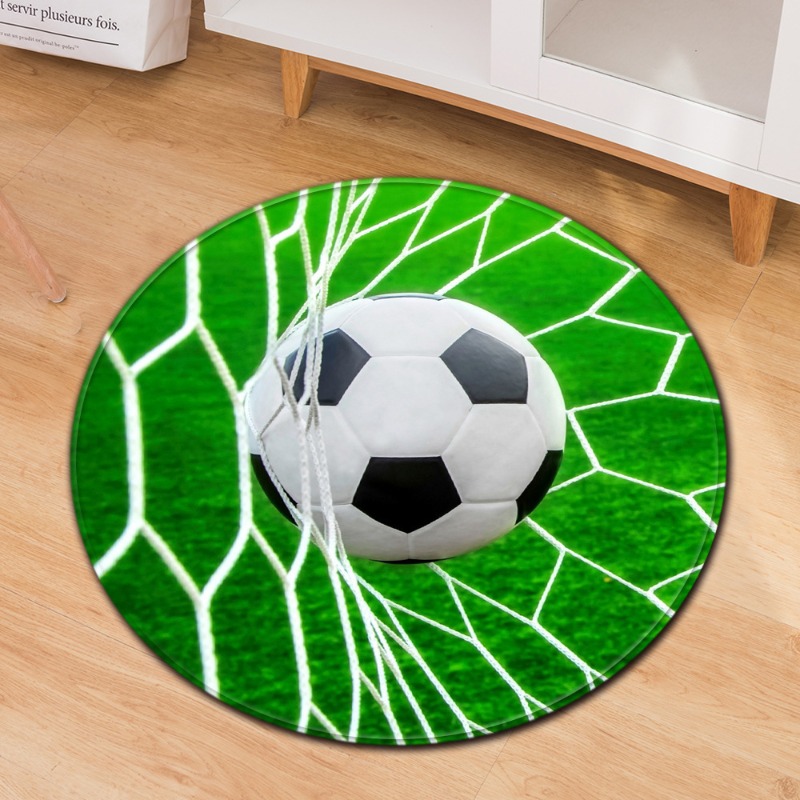 Soccer Theme Round Carpet Spor - Commercial Printing Machine review and price