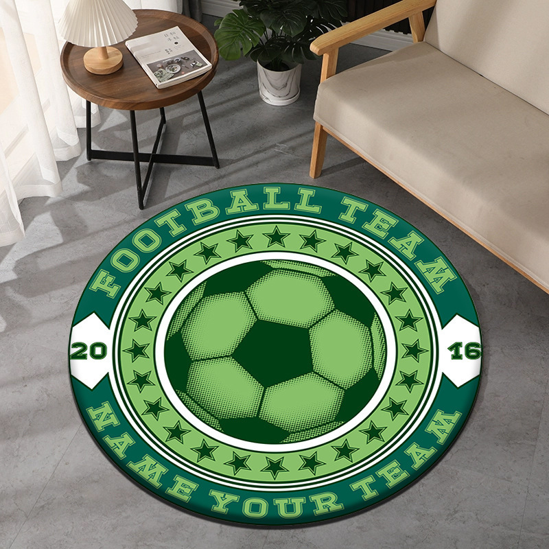Soccer Theme Round Carpet Spor - Commercial Printing Machine review and price